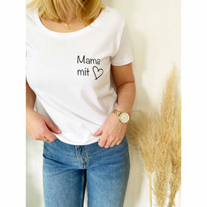 Mama mit Herz Damen T-Shirt