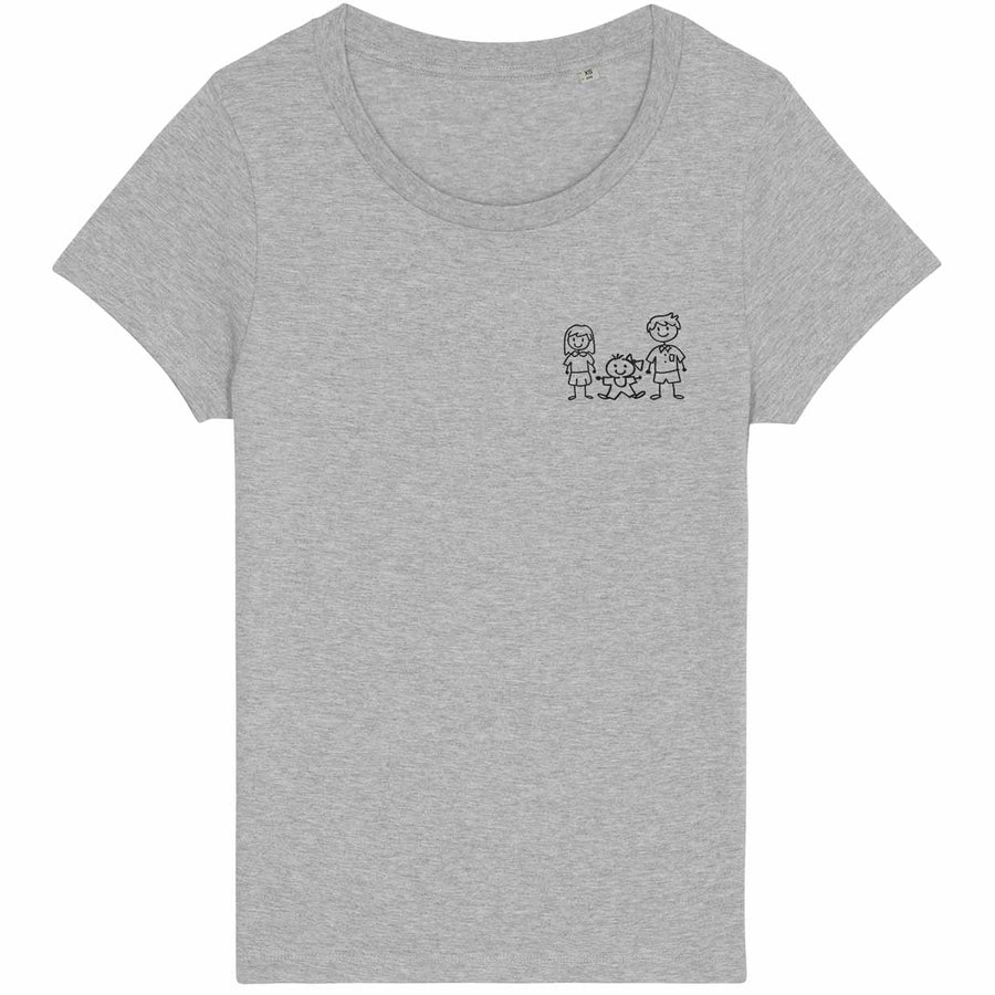 Personalisiertes Familie Damen T-Shirt