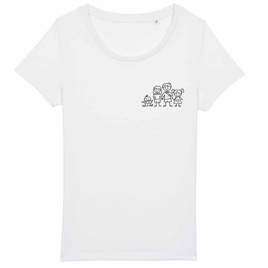 Personalisiertes Familie Damen T-Shirt