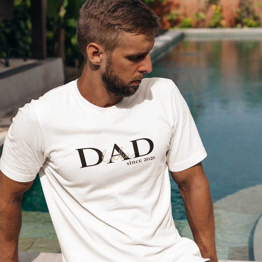 Dad since personalisiert Herren T-Shirt