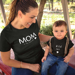 MOM of the wild one Damen T-Shirt